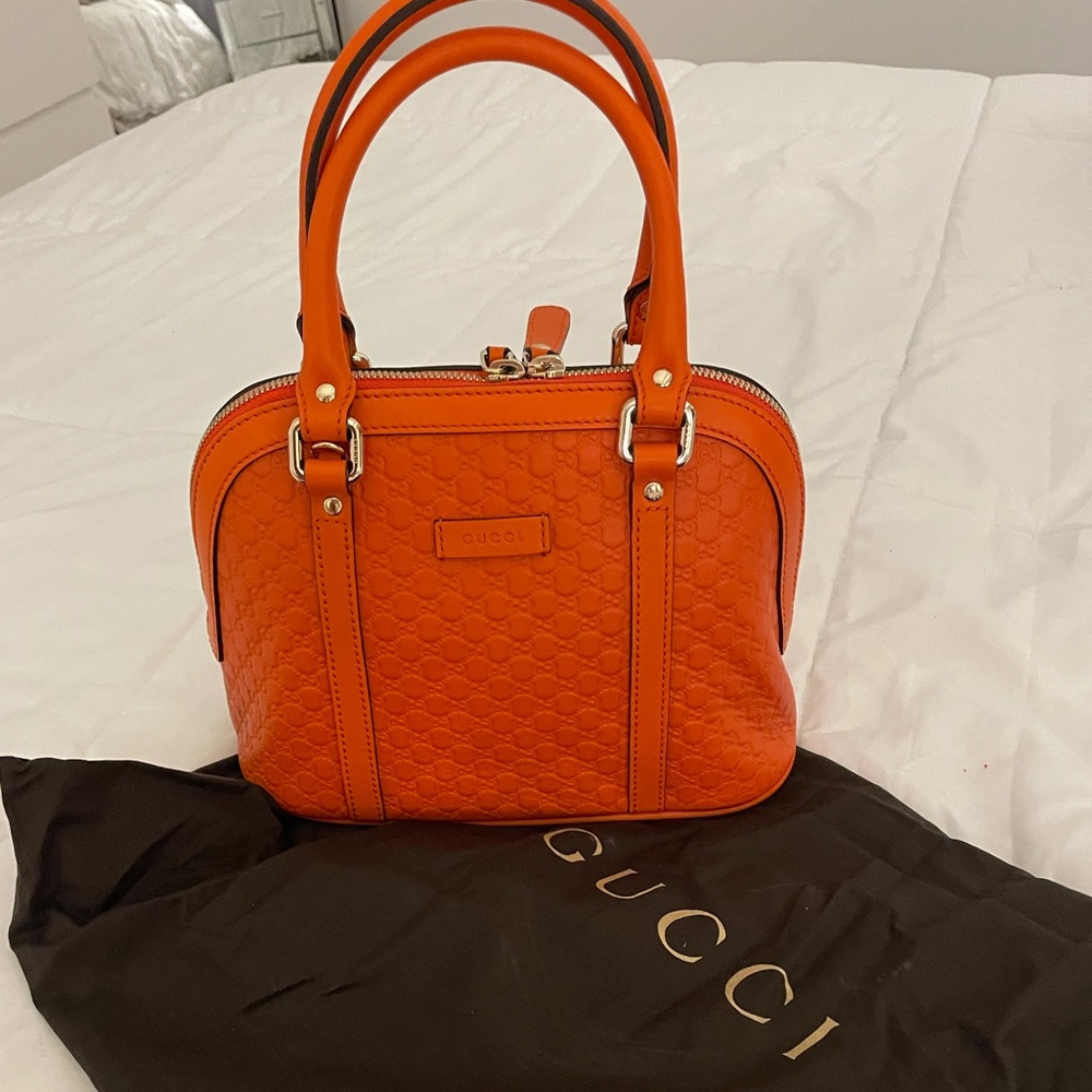 Gucci Microguccissima Mini Dome Bag Orange